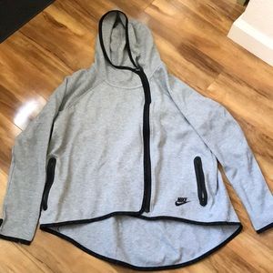 Nike asymmetrical zipper cape